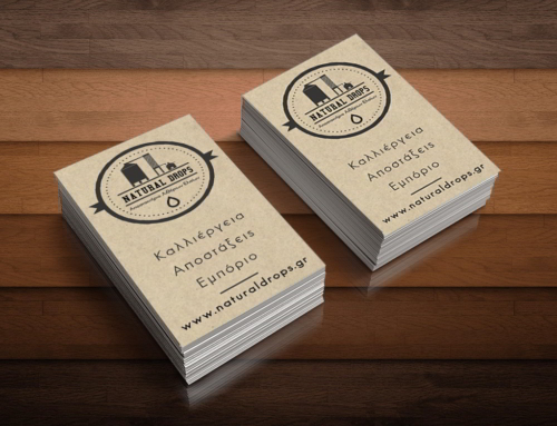 Natural Drops Business Card Design